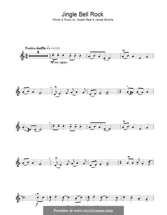 Jingle Bell Rock - Partitura Violino - O Primo das Partituras