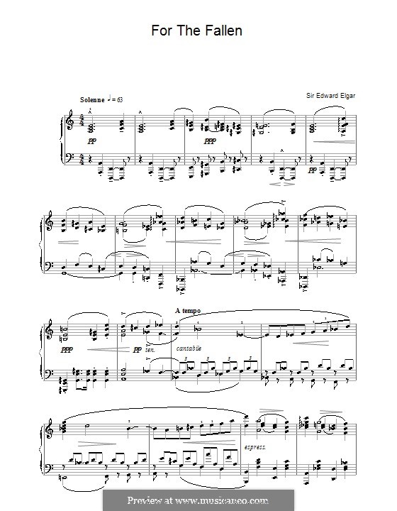 For the Fallen, Op.80: For the Fallen by Edward Elgar