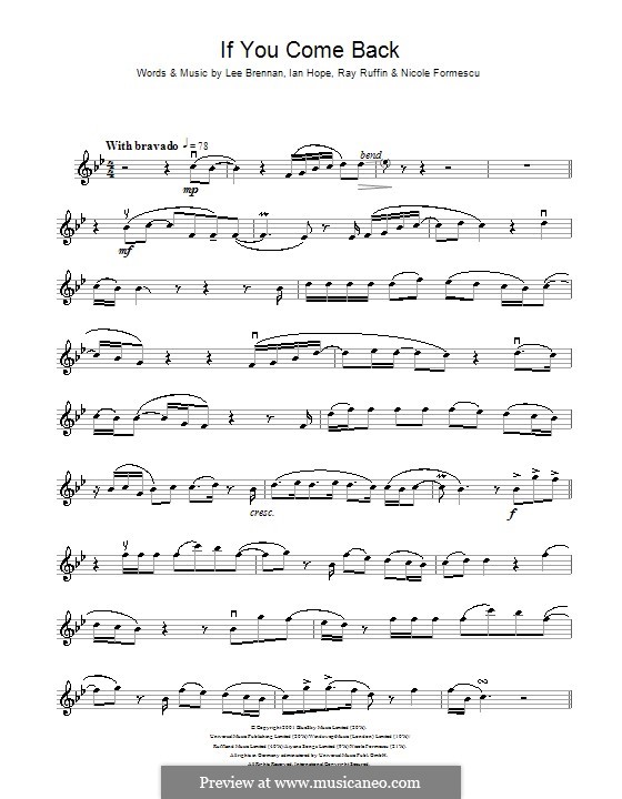 If You Come Back (Blue): para violino by Ian Hope, Lee Brennan, Nicole Formescu, Ray Ruffin
