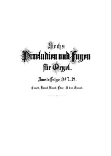 Fantasia and Fugue No.7 in C Minor, BWV 537: para orgãos by Johann Sebastian Bach
