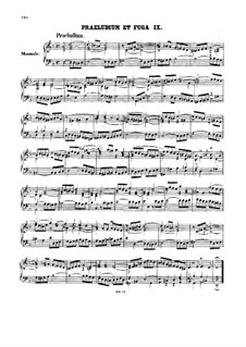 Prelude and Fugue No.9 in D Minor, BWV 539: para orgãos by Johann Sebastian Bach
