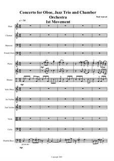 Concerto for Oboe, Jazz Trio and Chamber Orchestra: Concerto for Oboe, Jazz Trio and Chamber Orchestra by Paul Amrod