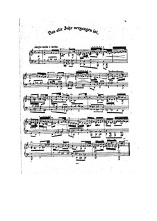 Das alte Jahr vergangen ist (The Old Year Has Passed Away), BWV 614 : Para Piano by Johann Sebastian Bach