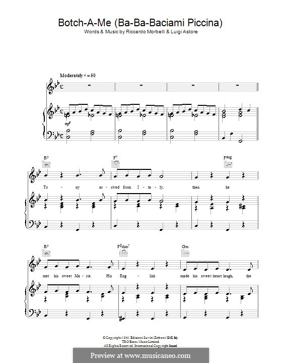 BotchAMe (BaBaBaciami Piccina) por L. Astore, R. Morbelli em músicaNeo