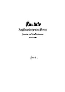 Sie werden aus Saba alle kommen, BWV 65: Partitura completa by Johann Sebastian Bach