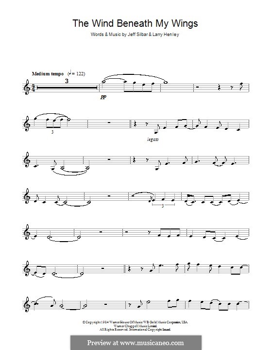 The Wind Beneath My Wings (Bette Midler) por J. Silbar, L. Henley em