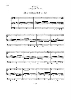 Chorale Preludes IV (German Organ Mass): Gloria. Allein Gott in der Höh' sei Ehr. Large Version, BWV 676 by Johann Sebastian Bach
