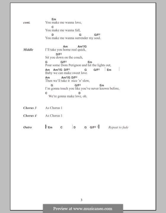 U Make Me Wanna (Blue): Letras e Acordes by Harry Wilkins, John McLaughlin, Steve Robson