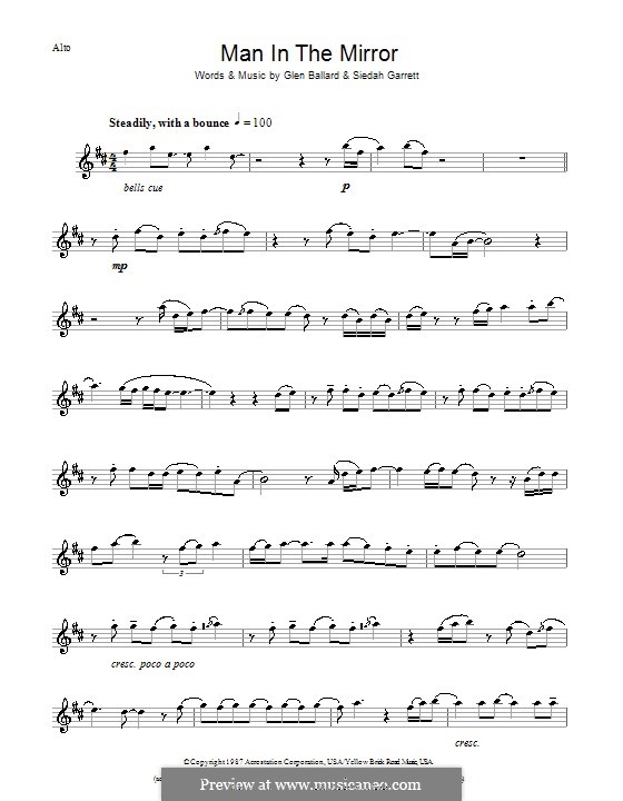 Vocal-instrumental version: para Saxofone Alto by Glen Ballard, Siedah Garrett