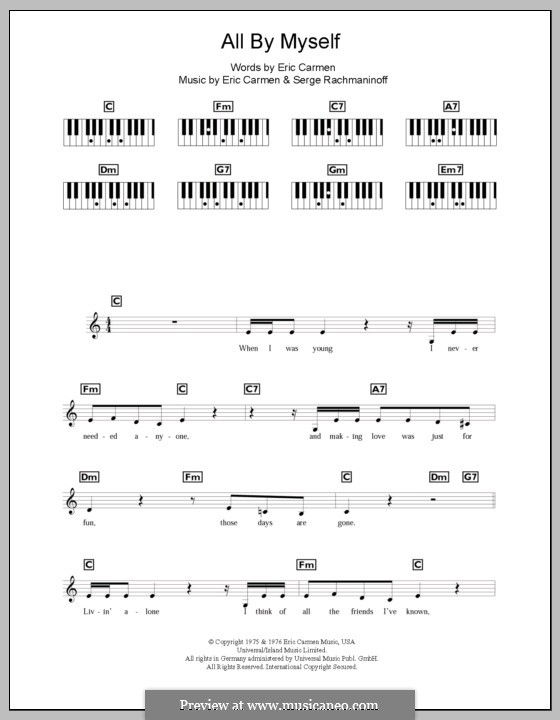 All By Myself: para teclado by Eric Carmen