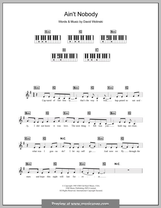 Ain't Nobody (Chaka Khan): para teclado by David Wolinski