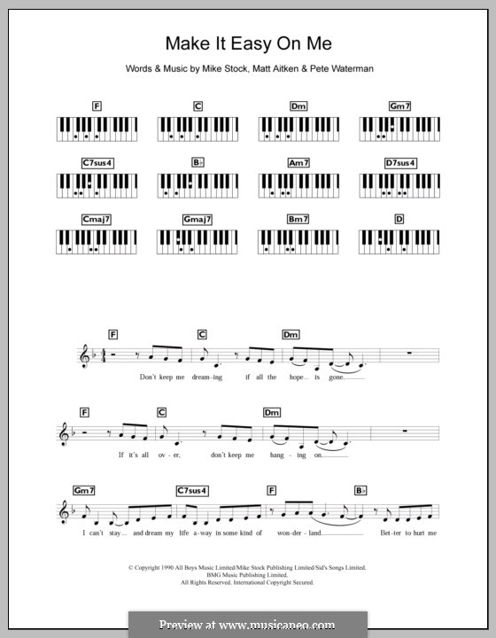 Make It Easy on Me (Steps): para teclado by Matt Aitken, Mike Stock, Pete Waterman