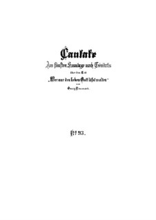 Wer nur den lieben Gott läßt walten, BWV 93: Partitura completa by Johann Sebastian Bach