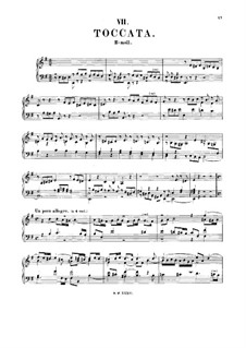 Toccata in E Minor, BWV 914: para cravo by Johann Sebastian Bach