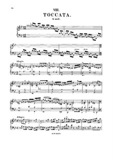 Toccata in G Minor, BWV 915: para cravo by Johann Sebastian Bach