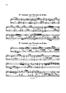 Toccata in D Major, BWV 912: para cravo by Johann Sebastian Bach