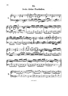 Complete set, BWV 933-938: para cravo by Johann Sebastian Bach