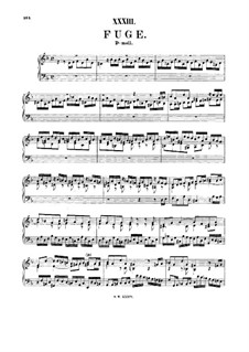 Fugue in D Minor, BWV 948: para cravo by Johann Sebastian Bach