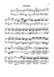 Italian Concerto, BWV 971: para cravo by Johann Sebastian Bach