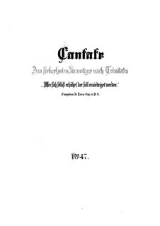 Wer sich selbst erhöhet, der soll erniedriget werden, BWV 47: Partitura completa by Johann Sebastian Bach