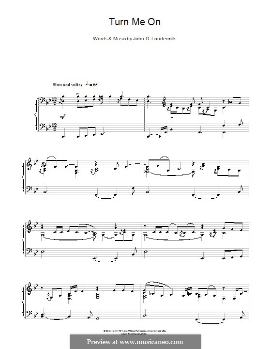 Turn Me On: Para Piano by John D. Loudermilk