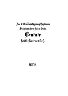 Ich steh mit einem Fuss im Grabe, BWV 156: Partitura completa by Johann Sebastian Bach