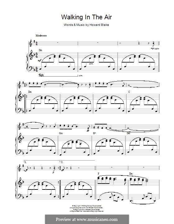 Walking in the Air: para clarinete e piano by Howard Blake