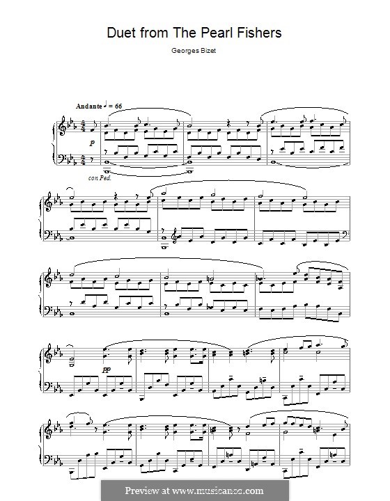 Del tempio al limitar: Para Piano by Georges Bizet