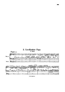 Fantasia and Fugue in C Minor, BWV 562: Unfinished Fugue by Johann Sebastian Bach