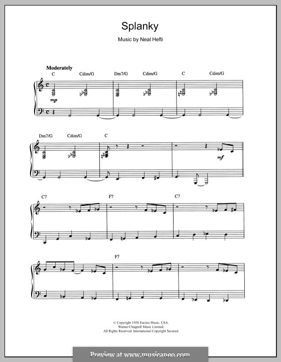 Splanky: Para Piano by Neal Hefti