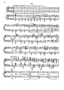 Concerto for Piano and Orchestra No.2 in E Flat Major, Op. posth.: Movimento III, para dois pianos de quatro mãos by Mily Balakirev