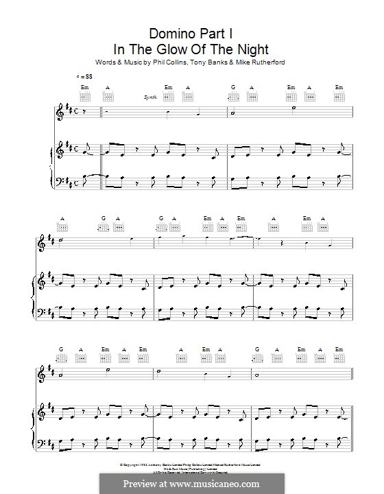 Domino (Genesis): Part 1: In the Glow of the Night by Tony Banks, Mike Rutherford, Phil Collins
