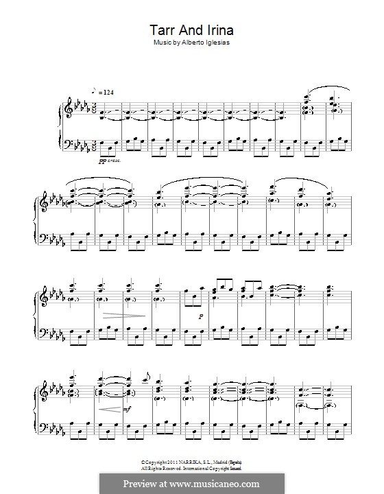 Tarr and Irina: Para Piano by Alberto Iglesias
