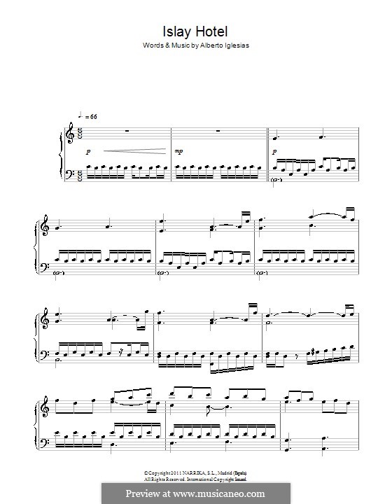 Islay Hotel: Para Piano by Alberto Iglesias