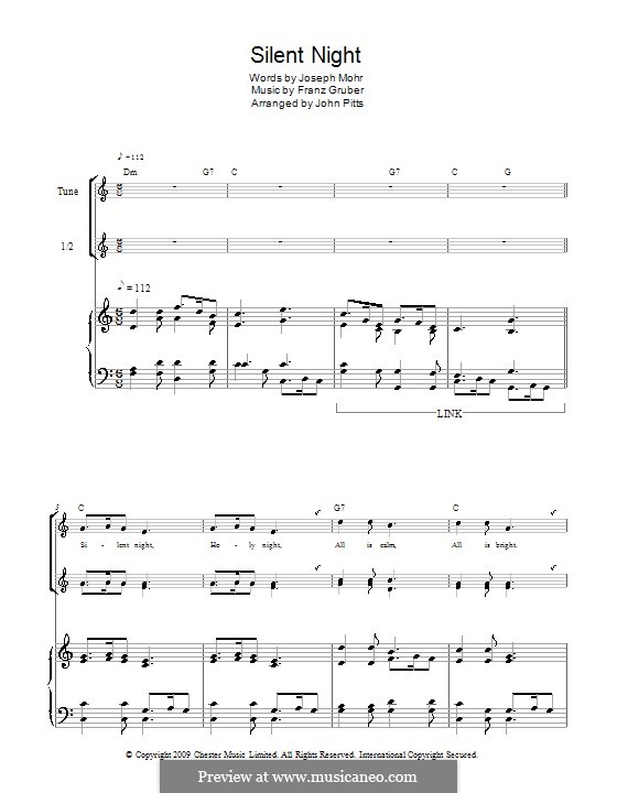 Ensemble version: Para gravador (trio) by Franz Xaver Gruber