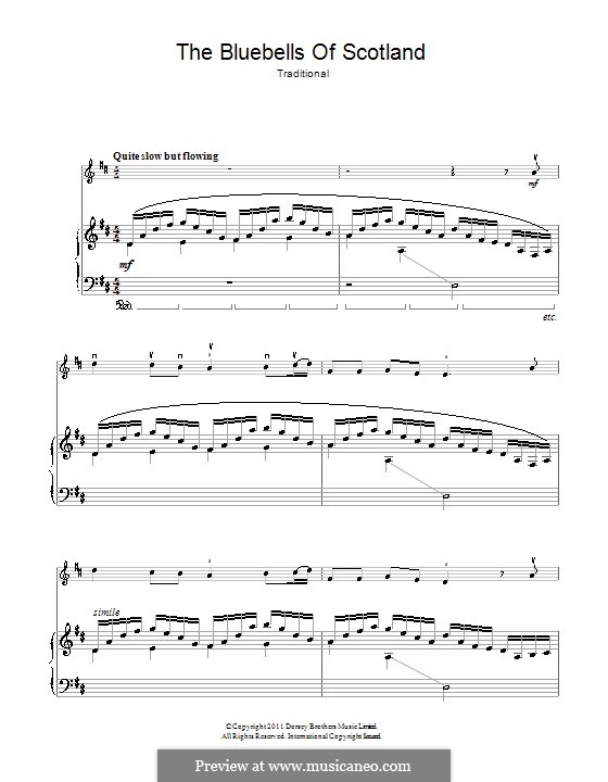 The Blue Bells of Scotland: para violino by folklore
