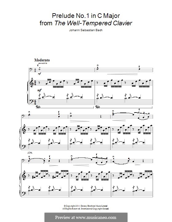 Ave Maria (Printable Sheet Music) por J.S. Bach, C. Gounod em músicaNeo