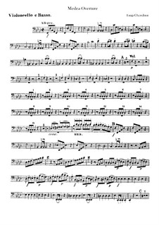 Medea: Overture – Cello and Double Bass Parts by Luigi Cherubini
