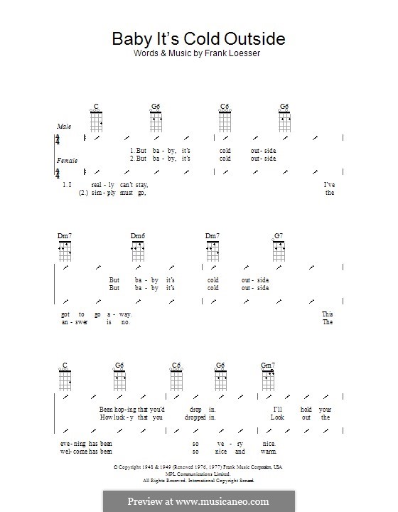 Instrumental version: ukulele com parte dedilhada by Frank Loesser