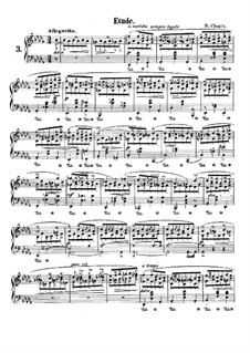 Trois nouvelles études, B.130 KK IIb/3: No.3 em D flat maior by Frédéric Chopin