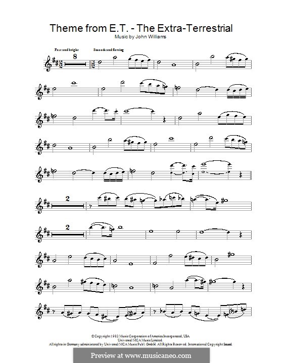 Theme from E.T. (The Extra-Terrestrial): para clarinete by John Williams