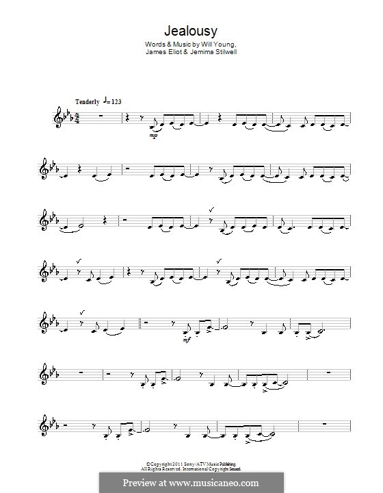 Jealousy: para clarinete by Will A. Young, James Eliot, Jemima Stilwell