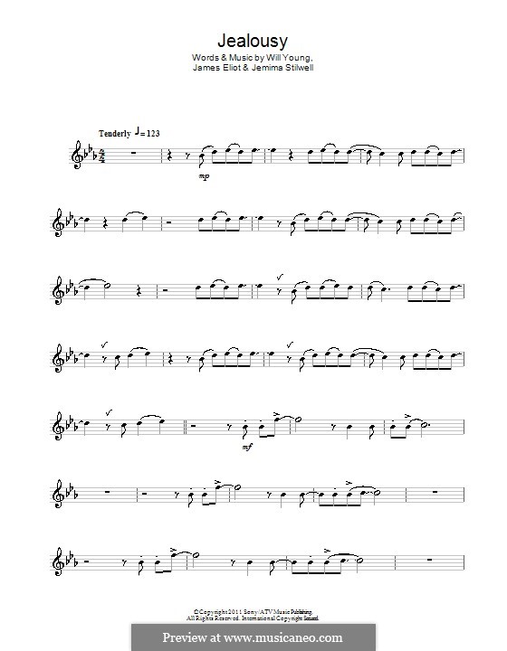 Jealousy: para flauta by Will A. Young, James Eliot, Jemima Stilwell