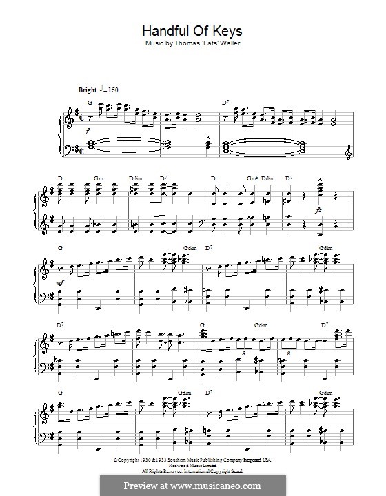 Handful of Keys: Para Piano by Fats Waller
