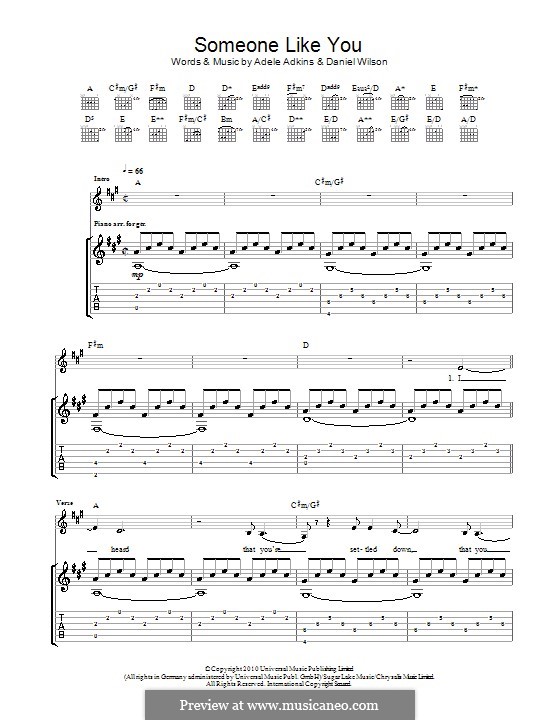 Someone Like You: Para Guitarra by Adele, Daniel Wilson