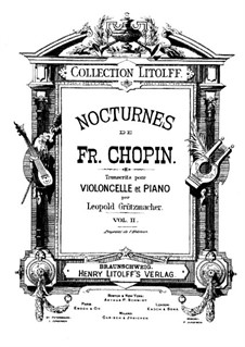 Nocturnes, Op.48: No.1, para violoncelo e piano by Frédéric Chopin