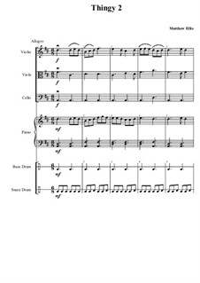 Thingy No.2: partitura completa by Matthew Ellis