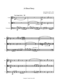 A Ghost Story: para trio de cordas by Anton Foerster