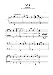 Alma del core: Para vocais e piano by Antonio Caldara
