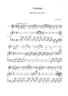 Pigmalione. Bel nume che adoro: Para vocais e piano by Domenico Cimarosa